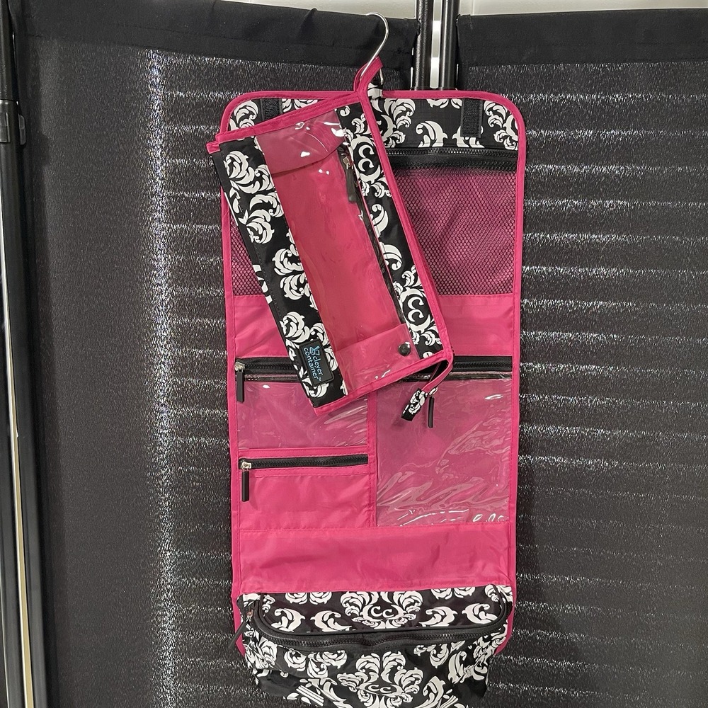 Makeup Travel Toiletries 2-Piece Bag Dorm Bathroom Organization Storage‎